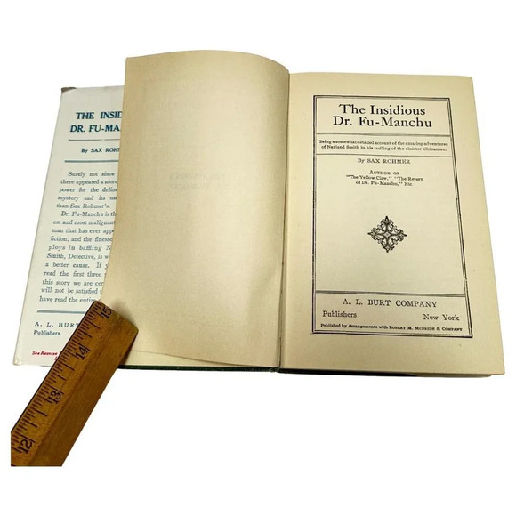 The Insidious Dr Fu Manchu Sax Rohmer Book HC DJ 1920 - Picture 7 of 12